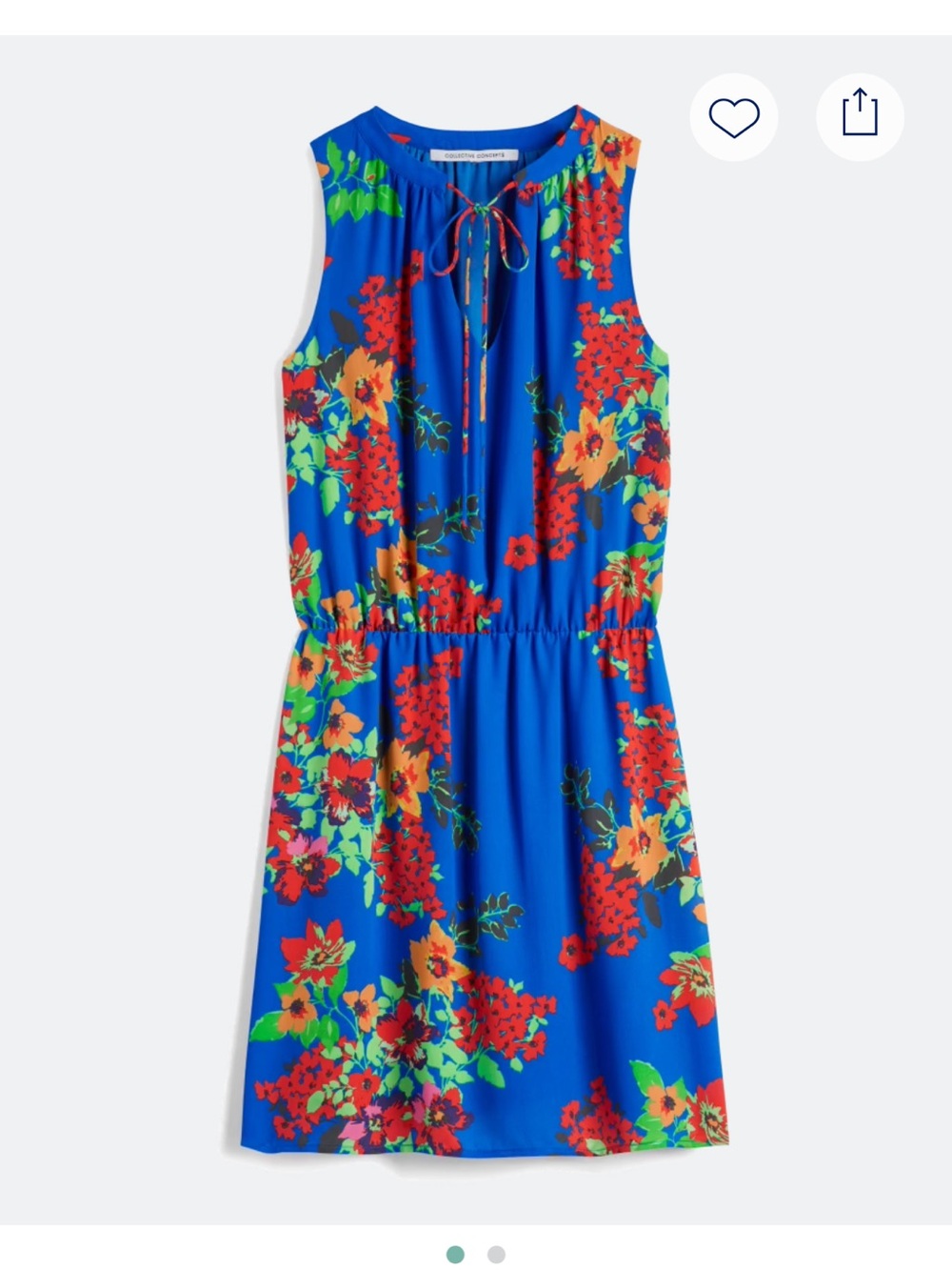 Stitchfix Collective concepts Bright Blue Floral Sleeveless Dress